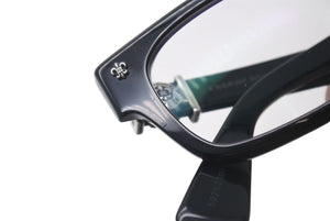 CHROME HEARTS クロムハーツ BANGADANG II-A メガネ サイズ52□20-148 BSフレア クリアレンズ 度無し ブラック 美品 中古 4b000590