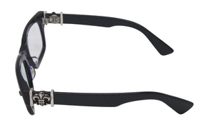 CHROME HEARTS クロムハーツ BANGADANG II-A メガネ サイズ52□20-148 BSフレア クリアレンズ 度無し ブラック 美品 中古 4b000590