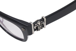 CHROME HEARTS クロムハーツ BANGADANG II-A メガネ サイズ52□20-148 BSフレア クリアレンズ 度無し ブラック 美品 中古 4b000590