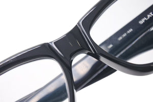 CHROME HEARTS クロムハーツ SPLAT-A メガネ 眼鏡 サイズ55□17-143 BSフレア クリアレンズ 度無し ブラック 美品 中古 4b000591
