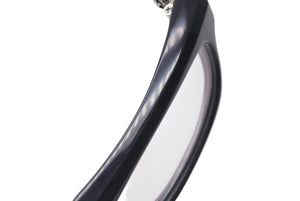 CHROME HEARTS クロムハーツ SPLAT-A メガネ 眼鏡 サイズ55□17-143 BSフレア クリアレンズ 度無し ブラック 美品 中古 4b000591