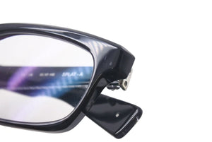 CHROME HEARTS クロムハーツ SPLAT-A メガネ 眼鏡 サイズ55□17-143 BSフレア クリアレンズ 度無し ブラック 美品 中古 4b000591