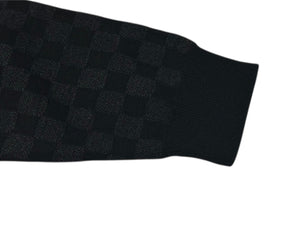 LOUIS VUITTON ルイヴィトン ダミエ グラフィット セーター ブラック グレー ウール サイズ6 キッズ 美品 中古 4c059626