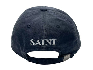 新品未使用 SAINT MICHAEL セントマイケル CAP キャップ SM-HR3-0000-077 ブラック コットン サイズ0/S 4b000609