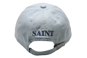 新品未使用 SAINT MICHAEL セントマイケル CAP キャップ SM-HR3-0000-073 ブルー コットン サイズ0/S 4b000610