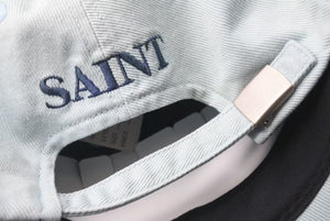 新品未使用 SAINT MICHAEL セントマイケル CAP キャップ SM-HR3-0000-073 ブルー コットン サイズ0/S 4b000610
