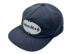未使用 SAINT MICHAEL セントマイケル CAP キャップ SM-HR3-0000-075 ブラック コットン サイズ0/S 4b000611 