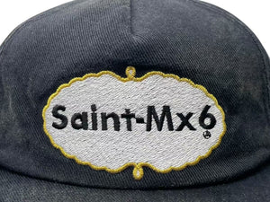 未使用 SAINT MICHAEL セントマイケル CAP キャップ SM-HR3-0000-075 ブラック コットン サイズ0/S 4b000611 