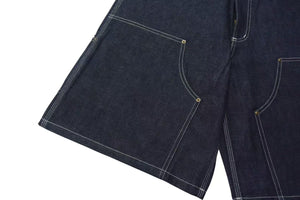 未使用 SAINT MICHAEL セントマイケル デニムショーツ SM-HR3-0000-074 インディゴブルー コットン サイズM 中古 4b000613 