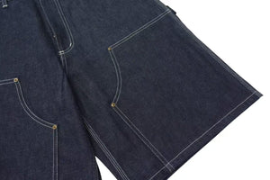 未使用 SAINT MICHAEL セントマイケル デニムショーツ SM-HR3-0000-074 インディゴブルー コットン サイズM 中古 4b000613 