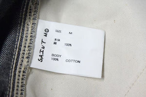 未使用 SAINT MICHAEL セントマイケル デニムショーツ SM-HR3-0000-074 インディゴブルー コットン サイズM 中古 4b000613 