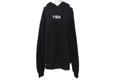 HBA Hood By Air フッドバイエアー パーカー バックプリント ブラック コットン サイズS 美品 中古 4b000614
