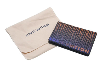 極美品 LOUIS VUITTON ルイヴィトン エピ オーガナイザー ドゥ ポッシュ カードケース M82583 ブラック オレンジ パープル 中古 4b000618