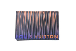 極美品 LOUIS VUITTON ルイヴィトン エピ オーガナイザー ドゥ ポッシュ カードケース M82583 ブラック オレンジ パープル 中古 4b000618