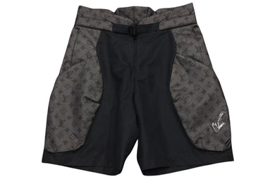 LOUIS VUITTON ルイヴィトン 2054パテッドショーツ 22SS グラフィックモノグラム RM221M I67 HMP05W ブラック サイズS 美品 中古 4b000621