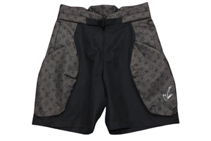LOUIS VUITTON ルイヴィトン 2054パテッドショーツ 22SS グラフィックモノグラム RM221M I67 HMP05W ブラック サイズS 美品 中古 4b000621