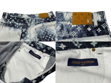 画像をギャラリービューアに読み込む, 新品同様 LOUIS VUITTON ルイヴィトン 22AW モノグラム バンダナ ショートパンツ RM222M NW2 HND17X コットン ブルー 36 中古 4b000635