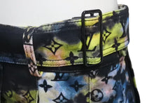 Load image into Gallery viewer, 極美品 LOUIS VUITTON ルイヴィトン 21AW モノグラムタイダイ デニムスカート RM2129 H98 HLE10W ブラック マルチカラー M 中古 4b000636