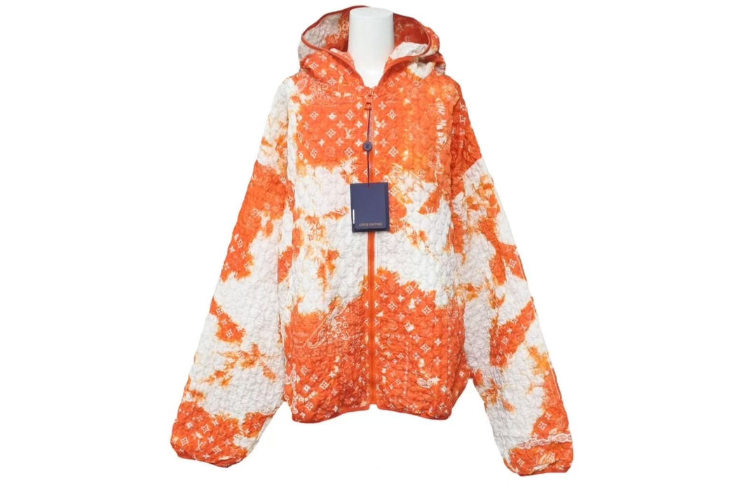 新品未使用 LOUISVUITTON ルイヴィトン ブリーチ加工 22AW ウィンドブレーカー モノグラムバンダナ RM222M NW1 HNB12W 50 中古 4b000638