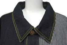 Load image into Gallery viewer, 新品同様 LOUIS VUITTON NIGO ルイヴィトン ニゴ 22SS モノグラムクレイジー デニムジャケット 1A9K67 ブラック サイズ54 中古 4b000640