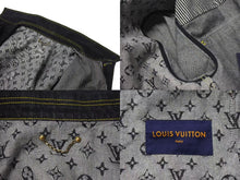 Load image into Gallery viewer, 新品同様 LOUIS VUITTON NIGO ルイヴィトン ニゴ 22SS モノグラムクレイジー デニムジャケット 1A9K67 ブラック サイズ54 中古 4b000640