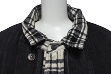 Load image into Gallery viewer, 極美品 BALENCIAGA バレンシアガ 18AW レイヤードオーバーサイズパファジャケット 543028 ブラック ホワイト サイズ46 中古 4b000643