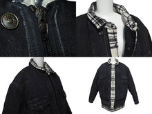 Load image into Gallery viewer, 極美品 BALENCIAGA バレンシアガ 18AW レイヤードオーバーサイズパファジャケット 543028 ブラック ホワイト サイズ46 中古 4b000643