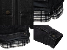 Load image into Gallery viewer, 極美品 BALENCIAGA バレンシアガ 18AW レイヤードオーバーサイズパファジャケット 543028 ブラック ホワイト サイズ46 中古 4b000643