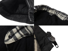 Load image into Gallery viewer, 極美品 BALENCIAGA バレンシアガ 18AW レイヤードオーバーサイズパファジャケット 543028 ブラック ホワイト サイズ46 中古 4b000643