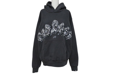 新品未使用 WARREN LOTAS ウォーレンロータス パーカー Crying Reaper Arc Hoodie グレー サイズS グレー コットン 中古 4b000663