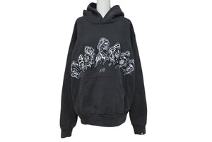 新品未使用 WARREN LOTAS ウォーレンロータス パーカー Crying Reaper Arc Hoodie グレー サイズS グレー コットン 中古 4b000663