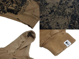 新品未使用 WARREN LOTAS ウォーレンロータス パーカー Final Frontier Hoodie ブラウン サイズS ブラウン コットン 中古 4b000664