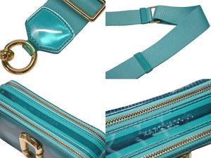 MARC JACOBS マークジェイコブス 2019年春夏コレクション THE JELLY SNAPSHOT ザジェリースナップショット ショルダーバッグ ターコイズ 美品 中古 4b006662