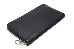 LOUIS VUITTON ルイヴィトン ジッピーオーガナイザー ラウンフォファスナー長財布 エピレザー ブラック シルバー金具 美品 中古 4b000677
