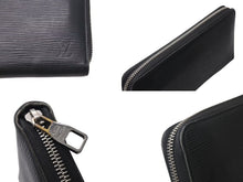 Load image into Gallery viewer, LOUIS VUITTON ルイヴィトン ジッピーオーガナイザー ラウンフォファスナー長財布 エピレザー ブラック シルバー金具 美品 中古 4b000677