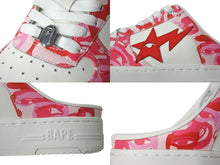Load image into Gallery viewer, 新品未使用 A BATHING APE アベイシングエイプ スニーカー BAPE × KIDSUPER BAPE STA CLOG ベイプ サイズ8 ピンク 中古 4b000678