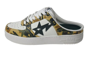 新品未使用 A BATHING APE アベイシングエイプ スニーカー BAPE × KIDSUPER BAPE STA CLOG ベイプ サイズ8 カモ柄 迷彩 中古 4b000681