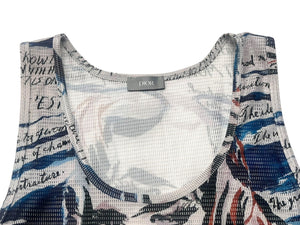 極美品 Dior ディオール レイモンドペティボン 総柄メッシュ タンクトップ ポリエステル エラスタン L 943J614C0033 中古 4b000689