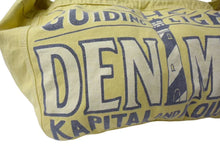 Load image into Gallery viewer, 新品未使用 KAPITAL キャピタル キャンバス ニュースペーパー ショルダーバッグ イエロー 白ステッチ コットン 中古 4b000699