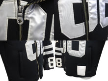 画像をギャラリービューアに読み込む, PHENOMENON フェノメノン ライダースジャケット 2015SS ナイロン ポリエステル カウレザー ブラック ホワイト サイズM 美品 中古 4b000718