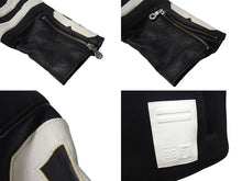 画像をギャラリービューアに読み込む, PHENOMENON フェノメノン ライダースジャケット 2015SS ナイロン ポリエステル カウレザー ブラック ホワイト サイズM 美品 中古 4b000718