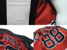 画像をギャラリービューアに読み込む, PHENOMENON フェノメノン ライダースジャケット 2015SS ナイロン ポリエステル カウレザー ブラック ホワイト サイズM 美品 中古 4b000718