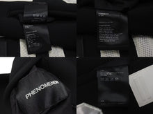 画像をギャラリービューアに読み込む, PHENOMENON フェノメノン ライダースジャケット 2015SS ナイロン ポリエステル カウレザー ブラック ホワイト サイズM 美品 中古 4b000718