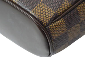 LOUIS VUITTON ルイヴィトン ショルダーバッグ ダミエエベヌ イパネマPM N51292 PVC ブラウン 中古 4b000723