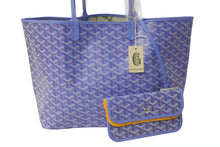 画像をギャラリービューアに読み込む, 新品未使用 GOYARD ゴヤール2025SS リミテッドエディション サンルイPM トートバッグ スペシャルカラー アイリス PVC レザー 中古 4b000729