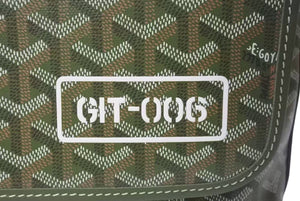 新品未使用 GOYARD ゴヤール カペシアンMM リミテッドエディション メッセンジャーバッグ PVC レザー グリーン シルバー 金具 中古 4b000730