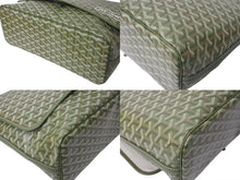 Load image into Gallery viewer, 新品未使用 GOYARD ゴヤール カペシアンMM リミテッドエディション メッセンジャーバッグ PVC レザー グリーン シルバー 金具 中古 4b000730