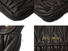 Load image into Gallery viewer, MIUMIU ミュウミュウ マテラッセ 2WAY ショルダーバッグ ハンドバッグ キルティング ブラウン レザー ゴールド金具 美品 中古 4b000737