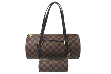 極美品 LOUIS VUITTON ルイヴィトン ハンドバッグ パピヨン30 ダミエキャンバス N51303 ブラウン ゴールド金具 中古 4b000739