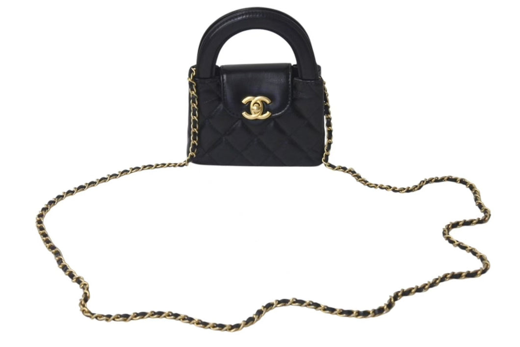 新品未使用 CHANEL シャネル ハンドバッグ 2WAY AP3435 チェーンショルダー ランダム番台 ココマーク エイジドカーフスキン 中古 4b000740